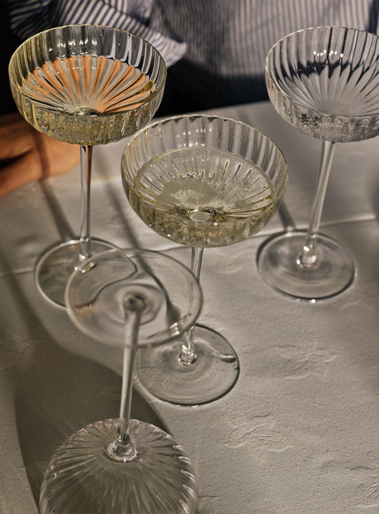 Isla Fluted Champagne Coupe, set de două