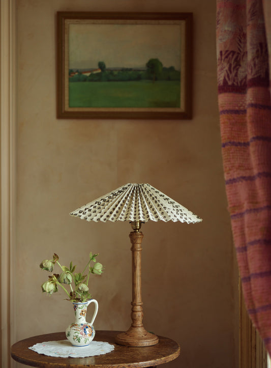 Lampă de masă Edwin stejar, uleiat ușor