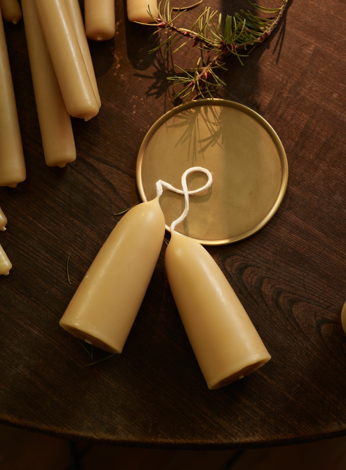 Lena Brass Coasters, set de patru