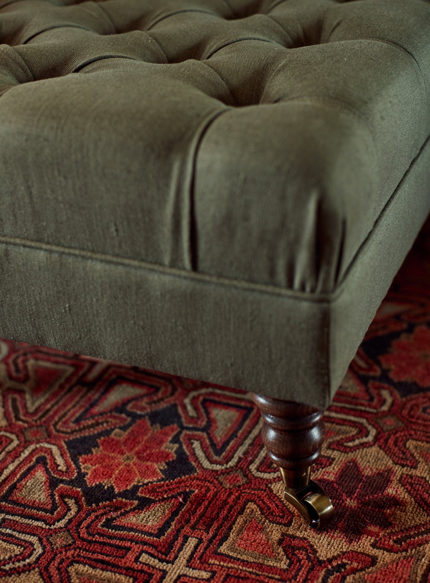 Taburet Elbert, Rust Velvet