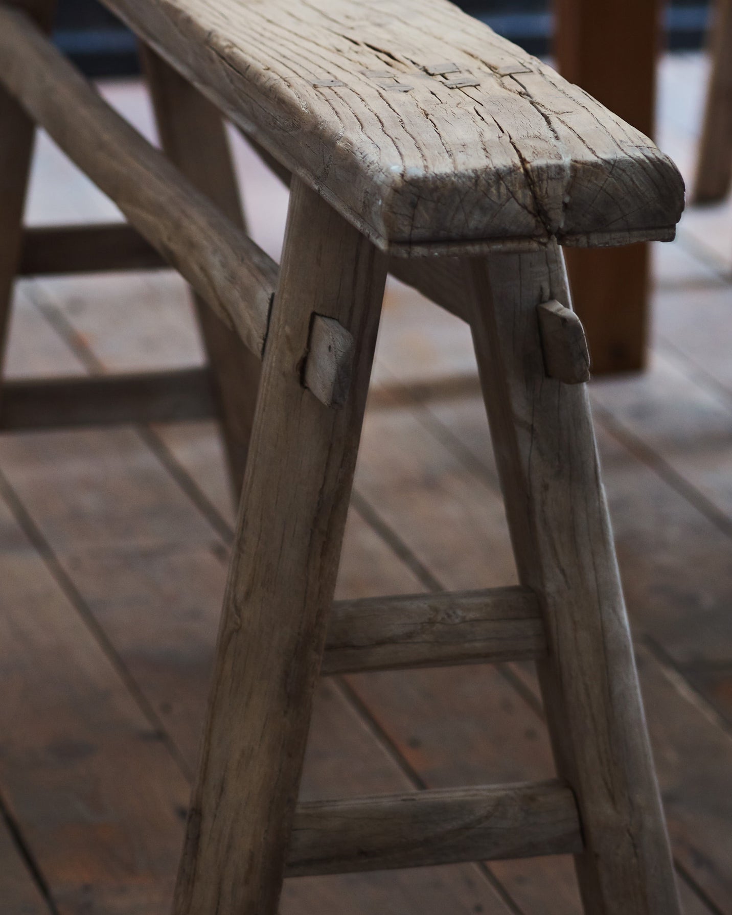 Taburet rustic Benvy, mare