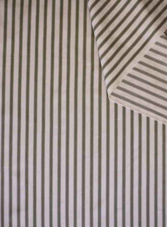 Bancă Tapițată Mila, Sage Stripe