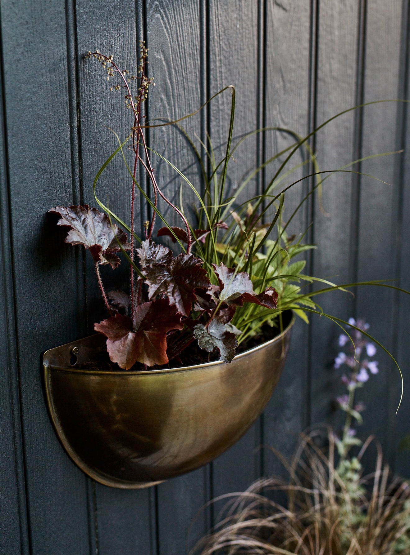 Jardiniera de perete Sola Brass